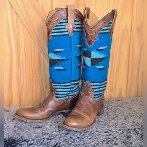 STETSON Woven Wool & Leather Boots